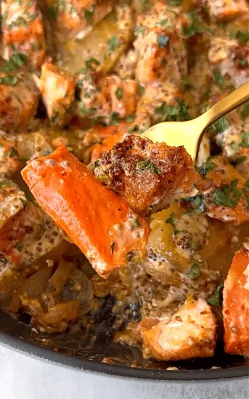 one pan salmon and veggies recipe