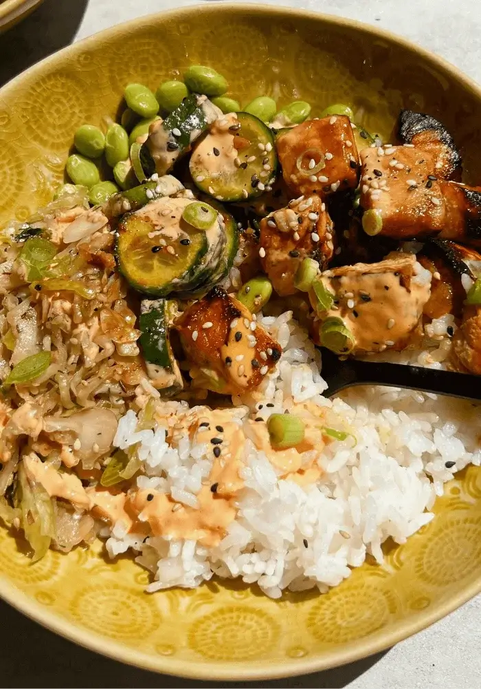 spicy salmon bowl recipe