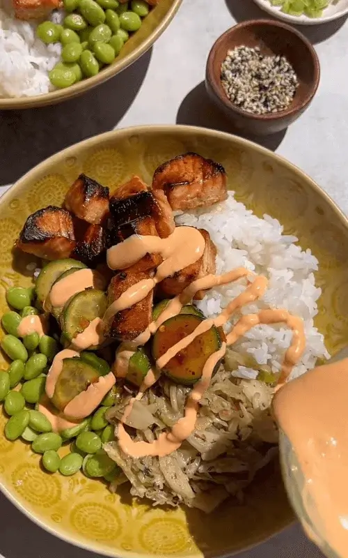 spicy salmon bowl recipe