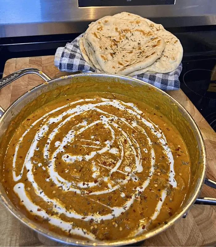 butter chicken with naan recipe