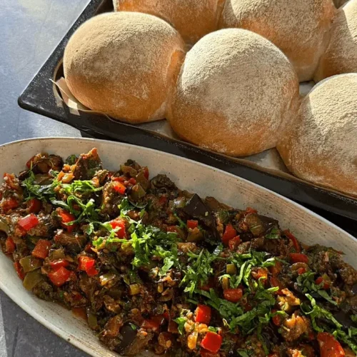frena bread and pepper salad recipe