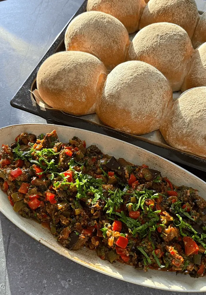 frena bread and pepper salad recipe
