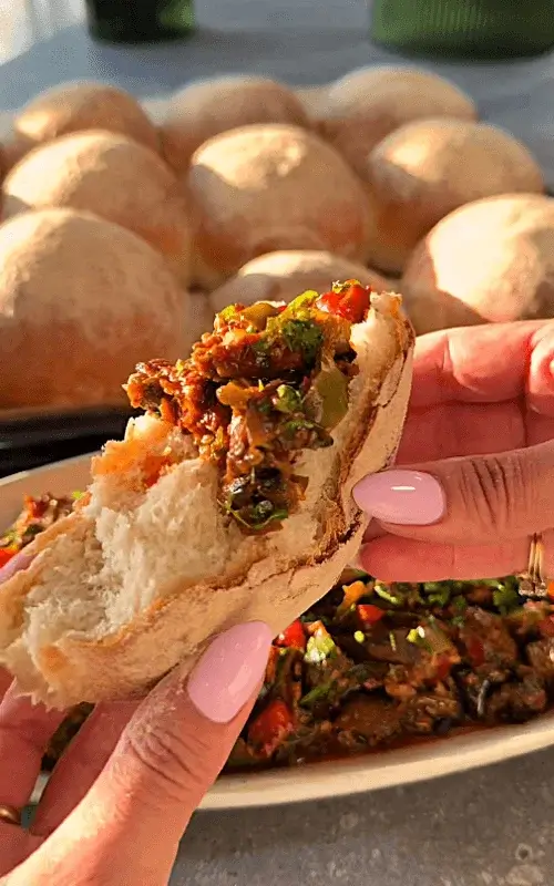 frena bread and pepper salad recipe