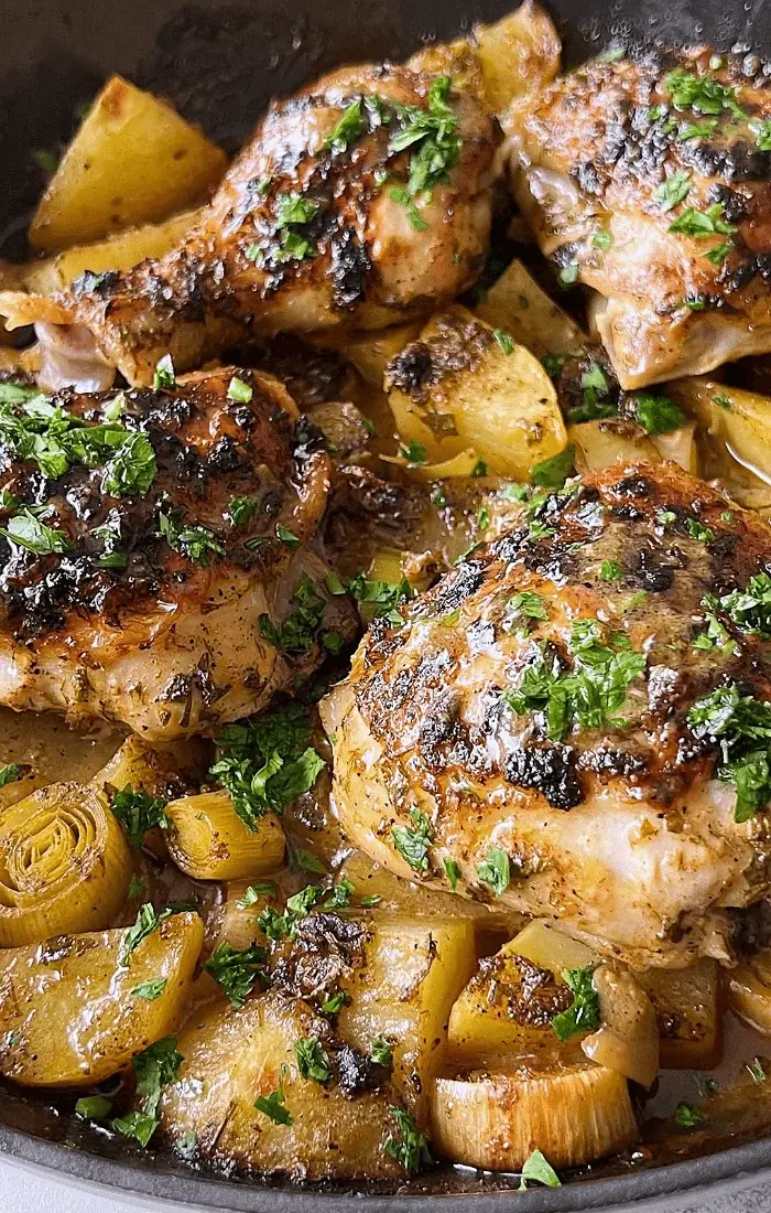 lemon chicken and potatoes recipe
