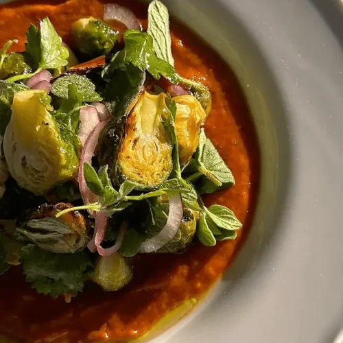 roasted brussels sprouts salad recipe