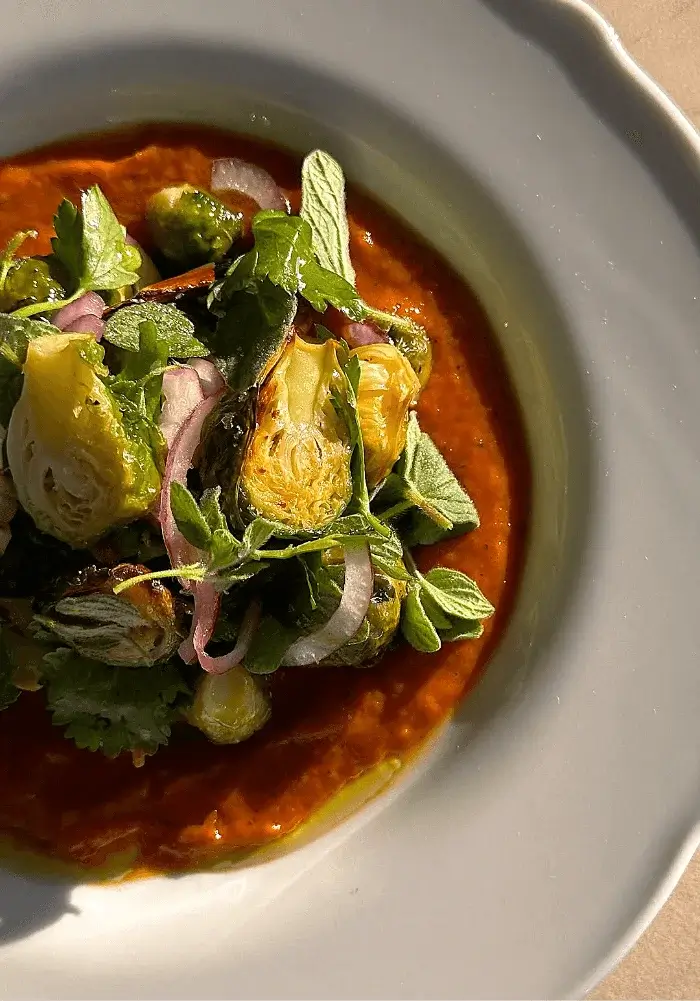 roasted brussels sprouts salad recipe