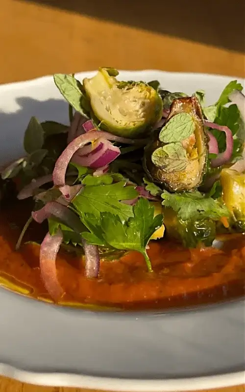 roasted brussels sprouts salad recipe