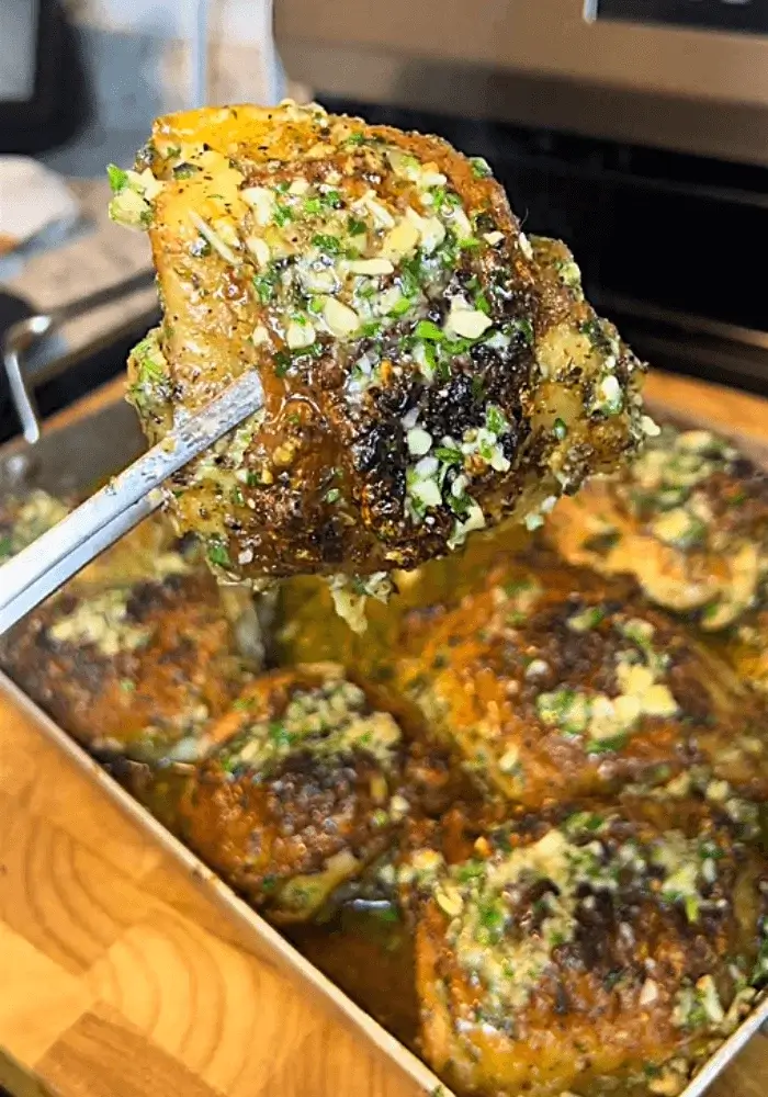 garlic parmesan chicken thighs recipe