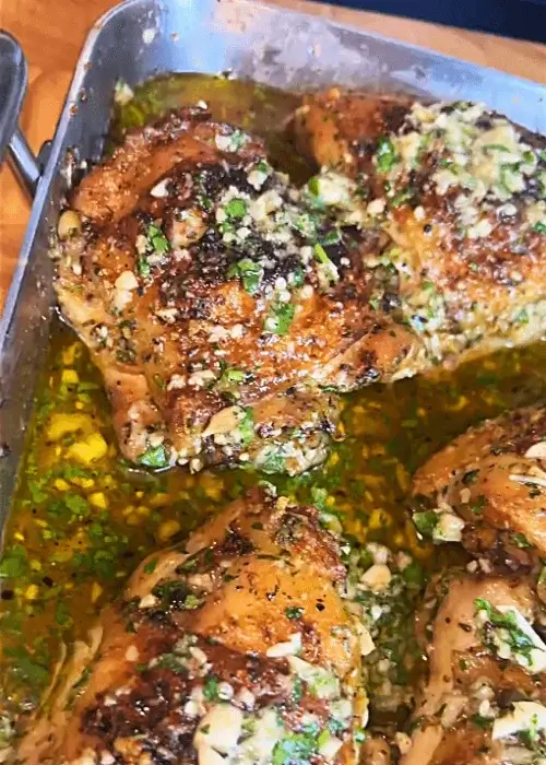 garlic parmesan chicken thighs recipe