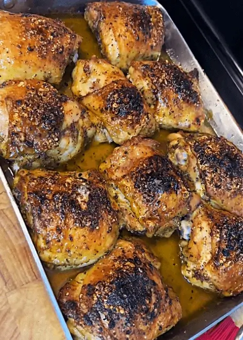 garlic parmesan chicken thighs recipe