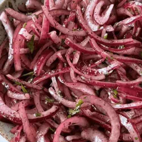 marinated red onions recipe