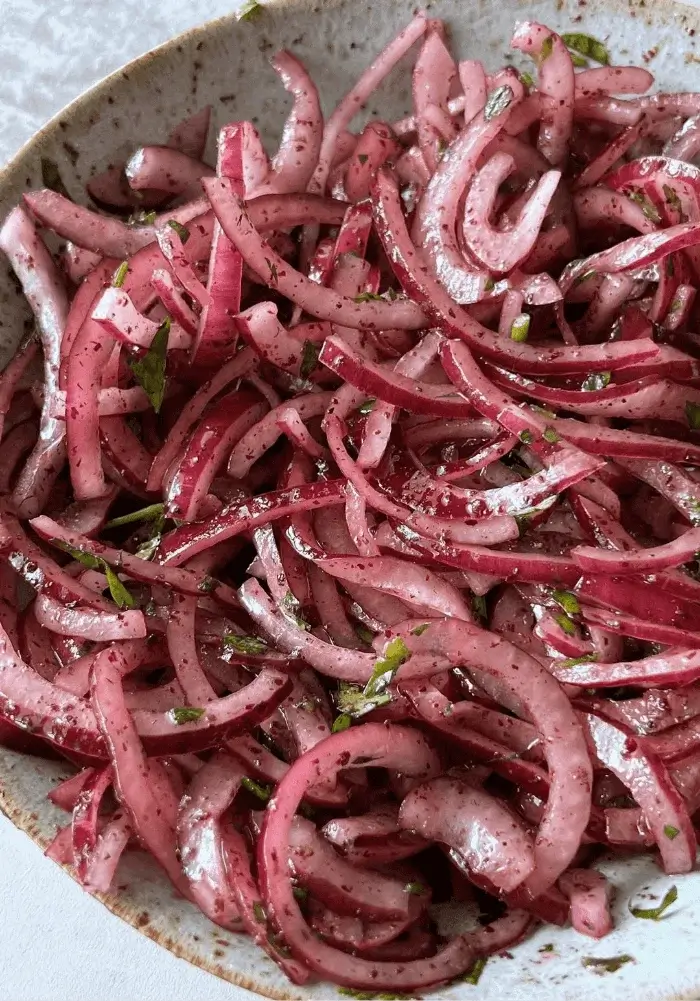 marinated red onions recipe