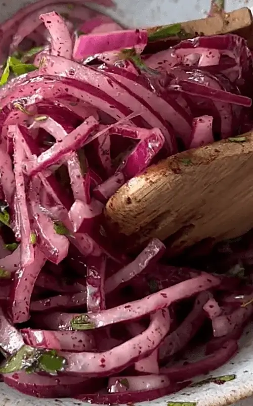 marinated red onions recipe