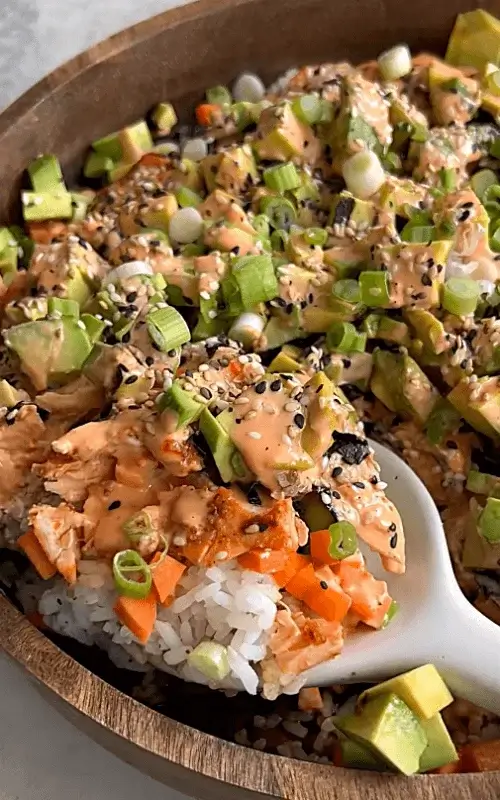 salmon sushi bowl recipe