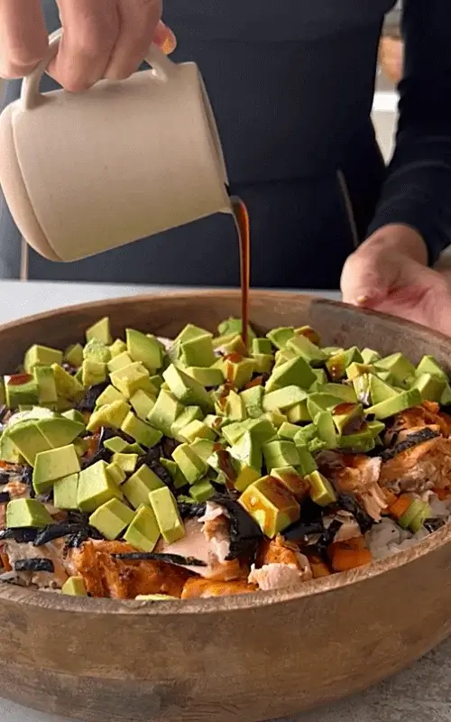 salmon sushi bowl recipe