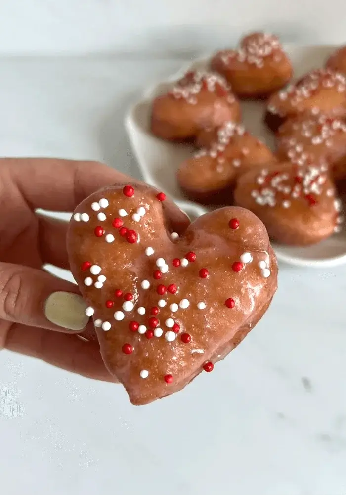 heart donuts recipe