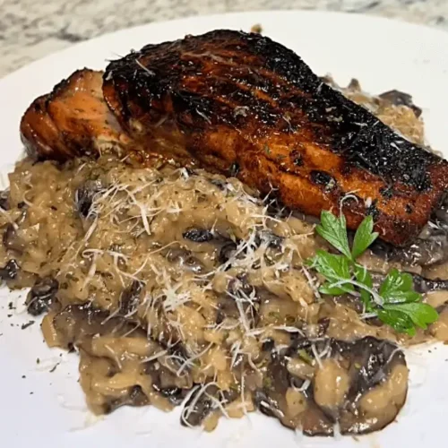 salmon with risotto recipe