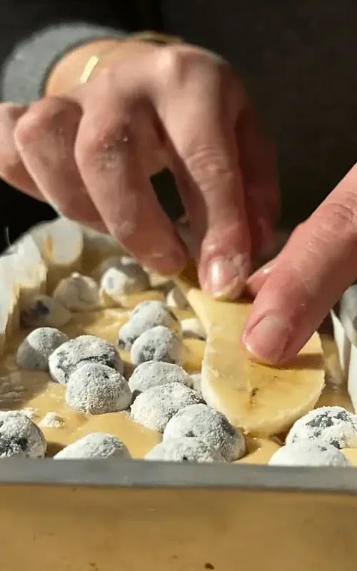 banana blueberry cake recipe