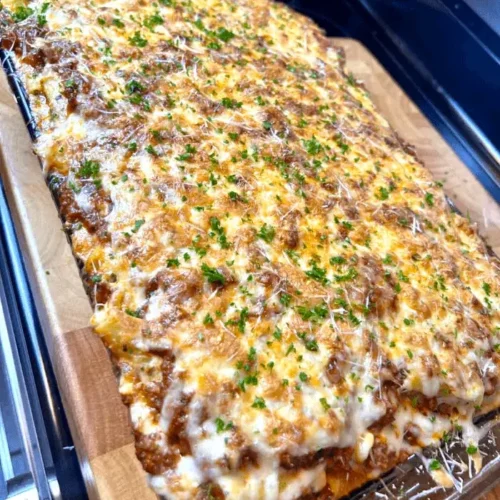 baked ziti with ground beef and ricotta recipe