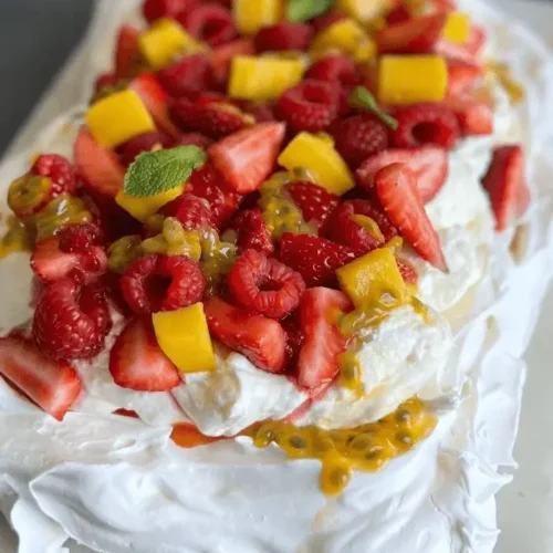 pavlova with fruits recipe