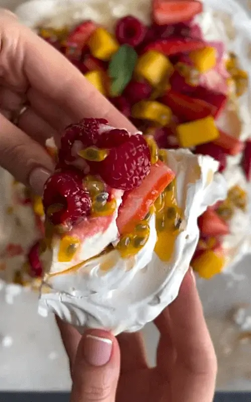 pavlova with fruits recipe