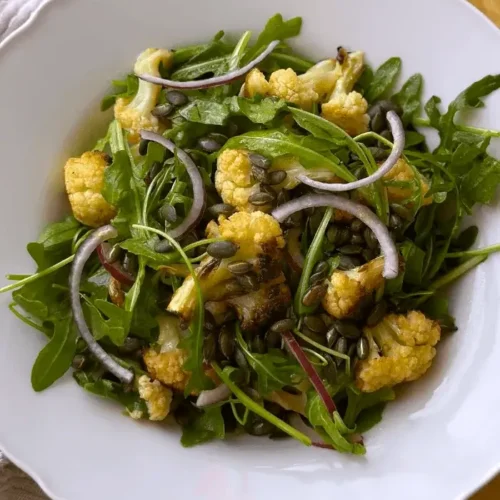 roasted cauliflower salad recipe