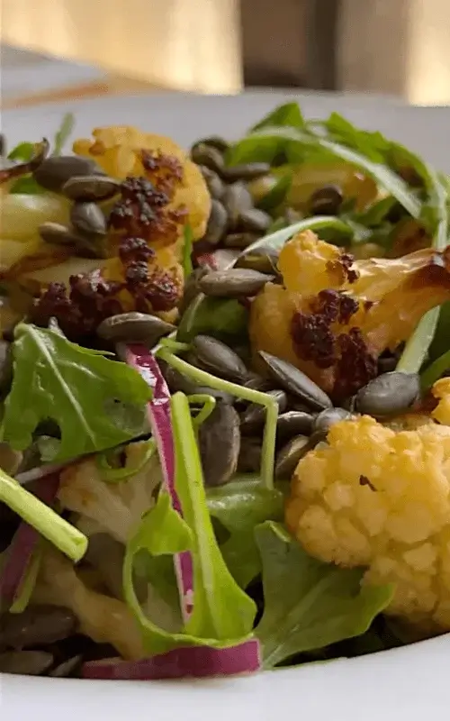 roasted cauliflower salad recipe