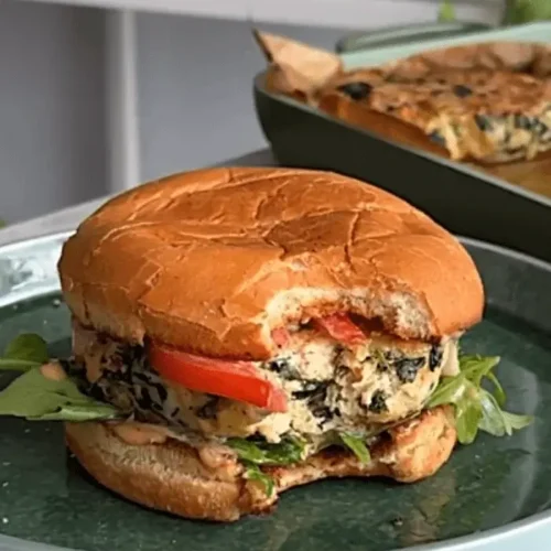 chicken spinach burgers recipe