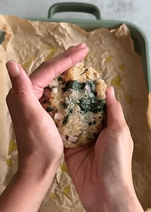 chicken spinach burgers recipe