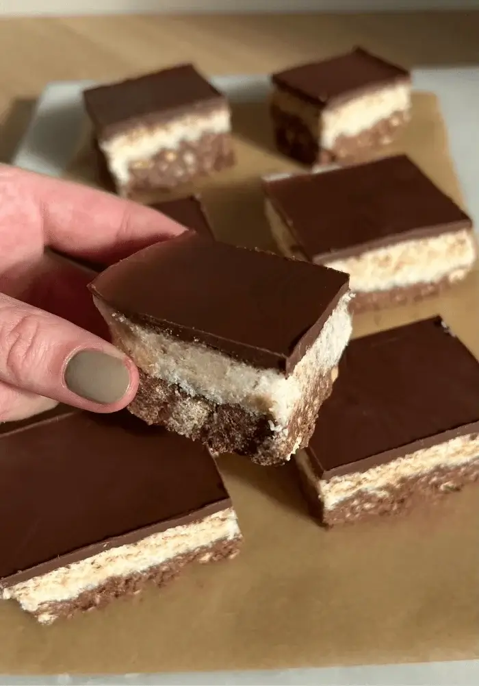 chocolate coconut squares recipe