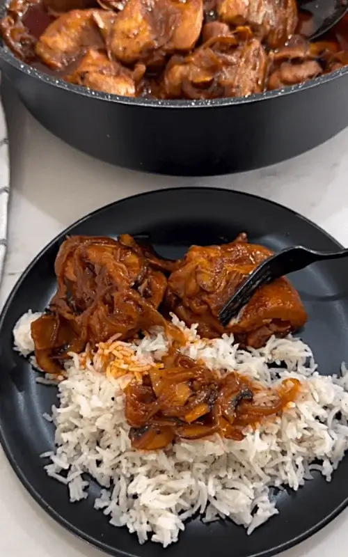 chicken with mushrooms and onions recipe