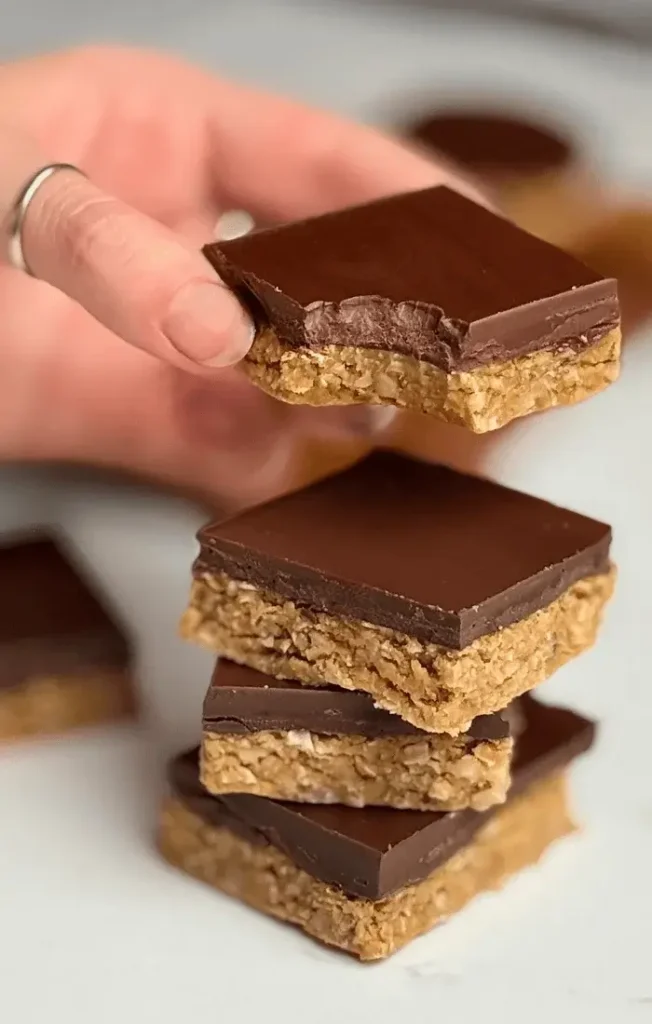 healthy peanut butter chocolate bars recipe