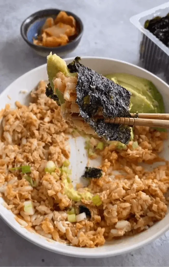 avocado salmon rice bowl recipe