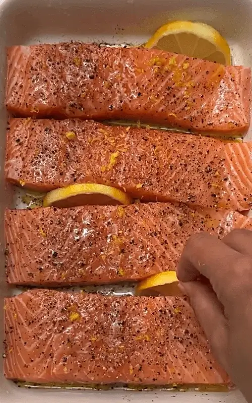 baked lemon pepper salmon recipe