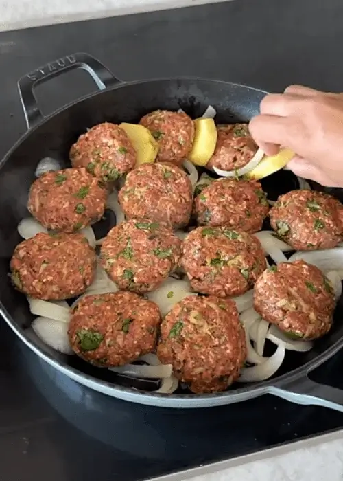 beef meatballs and potatoes recipe
