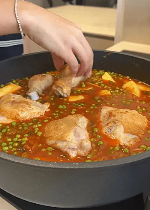 chicken and peas recipe